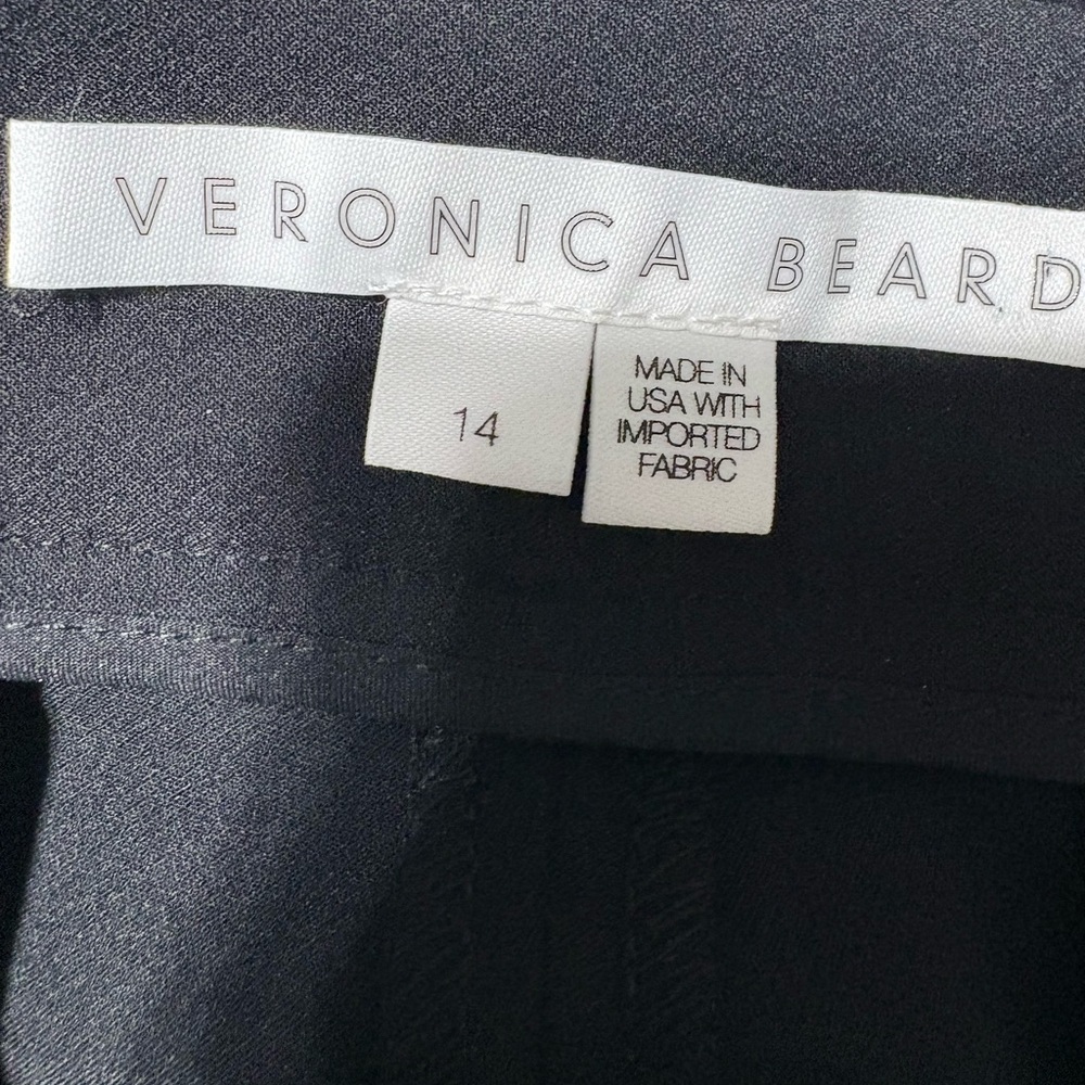 Veronica Beard Black Orion Flare Pant Sleek High Waisted Front Seams Elongating - Picture 8 of 16